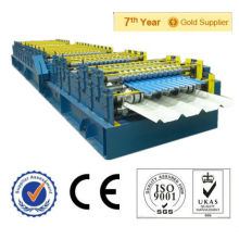 gute Qualität Doppelschicht 1024 breite Dach Fliese Panel kalt Profiliermaschine mit CE-Zertifizierung